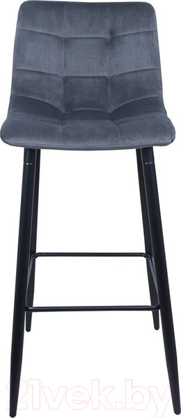 Изображение товара Стул барный AksHome Stella (серый велюр HLR21/черный)