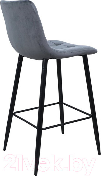 Изображение товара Стул барный AksHome Stella (серый велюр HLR21/черный)