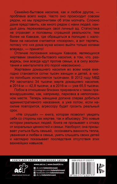 Изображение товара Книга АСТ Не слушай (Алиева М.О.)
