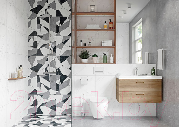 Изображение товара Плитка Cersanit Oriental OE4R052D-69 (420x420, белый)