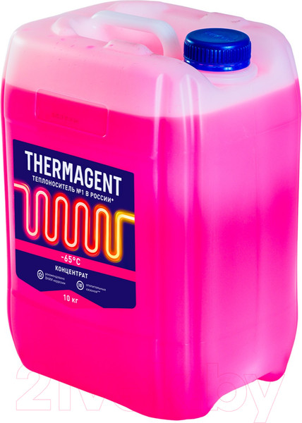Изображение товара Теплоноситель для систем отопления Thermagent -65°C (10л, красный)