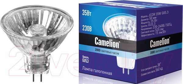 Изображение товара Лампа Camelion JCDR 35W GU5.3 / 1952