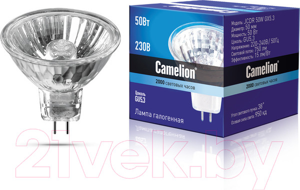 Изображение товара Лампа Camelion JCDR 50W GU5.3 / 1953
