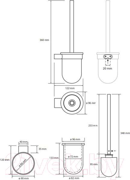 Изображение товара Ершик для унитаза Bemeta Organic 157113141