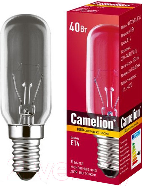 Изображение товара Лампа Camelion 40-T25-CL-E14 / 12984