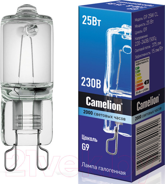 Изображение товара Лампа Camelion G9 25W / 5845