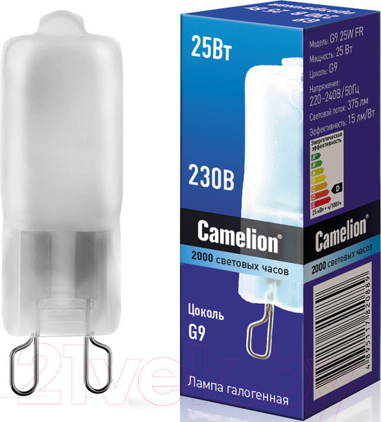 Изображение товара Лампа Camelion G9 25W FR / 5558