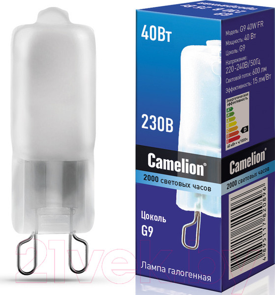Изображение товара Лампа Camelion G9 40W FR / 5556