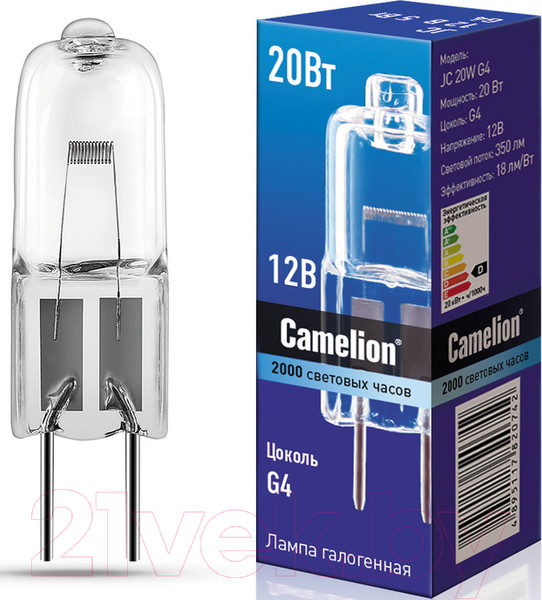 Изображение товара Лампа Camelion JC 20W G4 / 1955