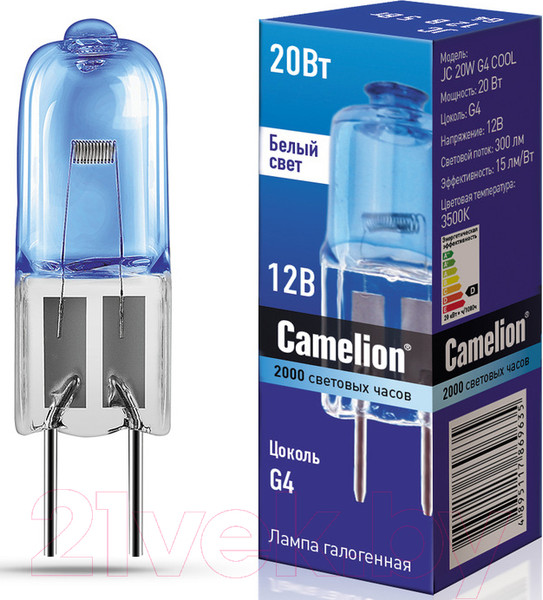 Изображение товара Лампа Camelion JC 20W G4 / 11465