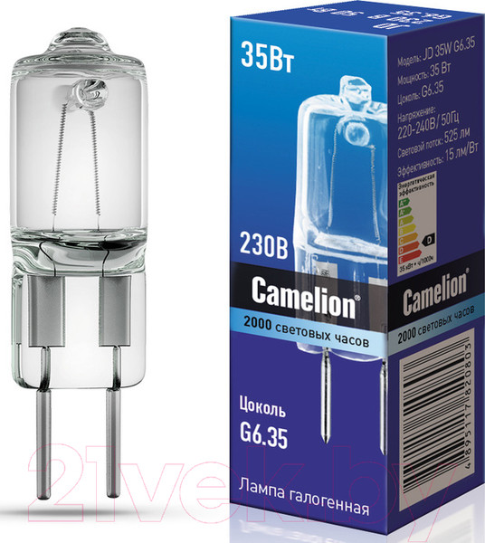 Изображение товара Лампа Camelion JD 35W G6.35 / 5203