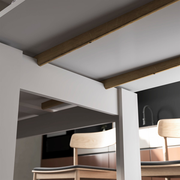 Изображение товара Обеденный стол ТриЯ Промо тип 4 (белый/белый)