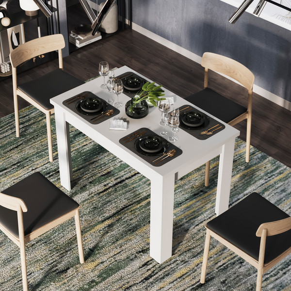 Изображение товара Обеденный стол ТриЯ Промо тип 4 (белый/белый)