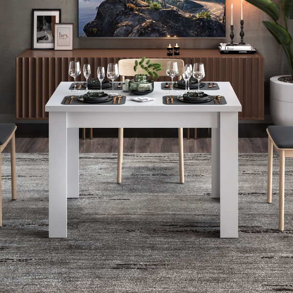 Изображение товара Обеденный стол ТриЯ Промо тип 4 (белый/белый)