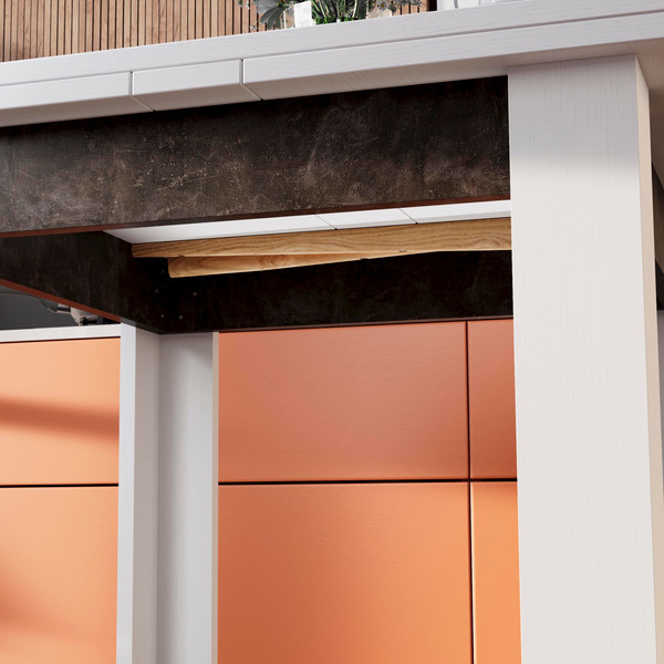 Изображение товара Обеденный стол ТриЯ Хьюстон тип 3 (белый/ателье темный)