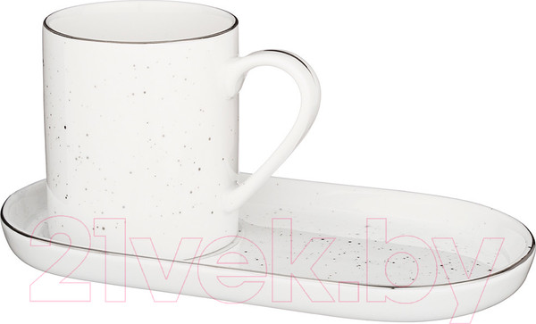 Изображение товара Чашка с блюдцем Bronco Platinum / 263-1048