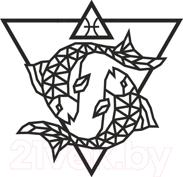 Изображение товара Декор настенный EWA Знак зодиака Рыбы