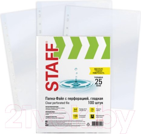 Изображение товара Набор файлов Staff Clear А4 / 228504 (100шт)