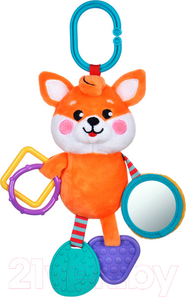 Изображение товара Прорезыватель для зубов Жирафики Подвеска с силиконовым прорезывателем Лисенок / 939535