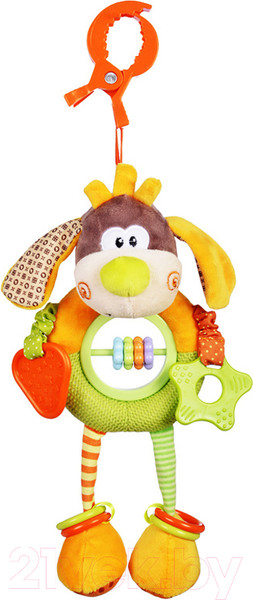 Изображение товара Погремушка Жирафики Пёсик Том с прорезывателем / 93592 
