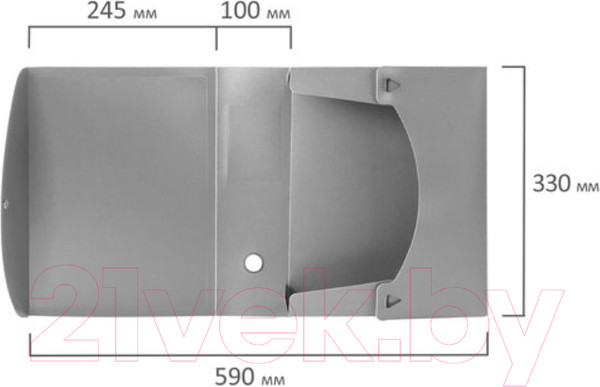 Изображение товара Коробка архивная Brauberg Energy / 236855 (серый)