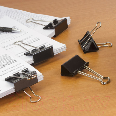 Изображение товара Зажим для бумаги Brauberg 220561 (12шт)