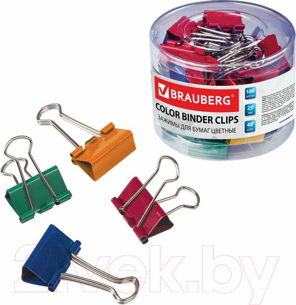 Изображение товара Зажим для бумаги Brauberg 221128 (48шт)