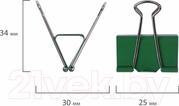 Изображение товара Зажим для бумаги Brauberg 221128 (48шт)
