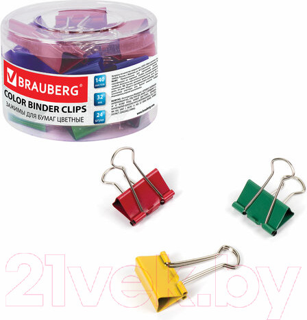 Изображение товара Зажим для бумаги Brauberg 221129 (24шт)