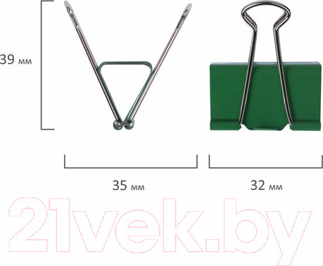 Изображение товара Зажим для бумаги Brauberg 221129 (24шт)