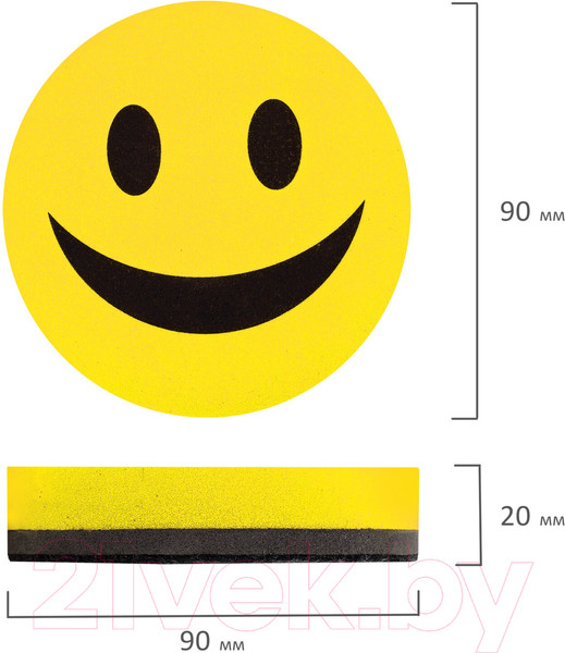 Изображение товара Стиратель для доски Staff Смайлик / 237502
