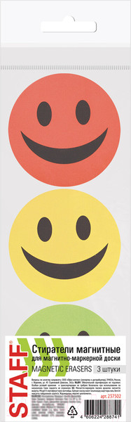 Изображение товара Стиратель для доски Staff Смайлик / 237502
