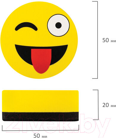 Изображение товара Стиратель для доски Юнландия Смайлик / 237504