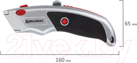 Изображение товара Нож пистолетный Brauberg Professional / 235404