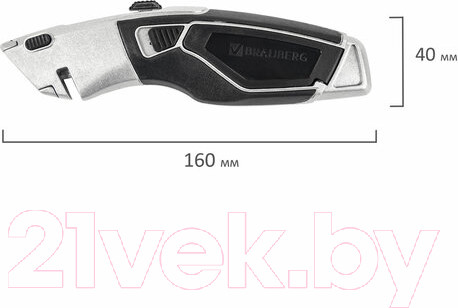 Изображение товара Нож пистолетный Brauberg Professional / 237160