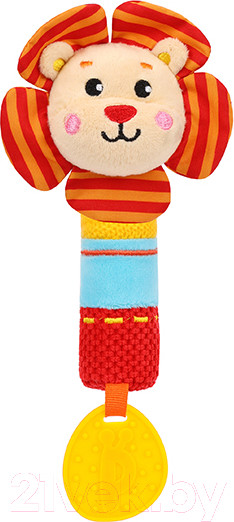 Изображение товара Развивающая игрушка Жирафики Пищалка с силиконовым прорезывателем Львенок / 939703