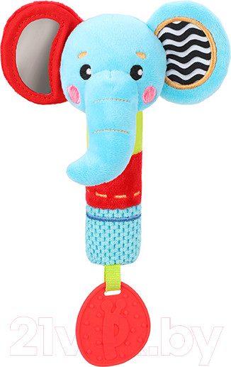 Изображение товара Развивающая игрушка Жирафики Пищалка с силиконовым прорезывателем Слоник / 939704