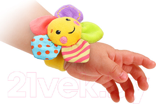 Изображение товара Погремушка Жирафики Радужный цветочек на руку / 939714