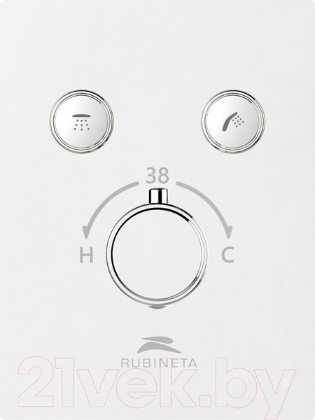 Изображение товара Смеситель Rubineta Thermo-2F / PM0015