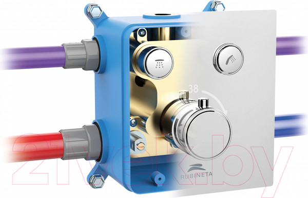 Изображение товара Смеситель Rubineta Thermo-2F / PM0015