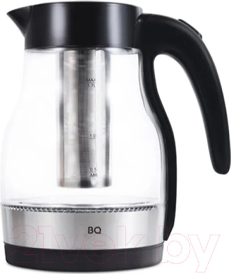 Изображение товара Электрочайник BQ KT2046G (черный/сталь)