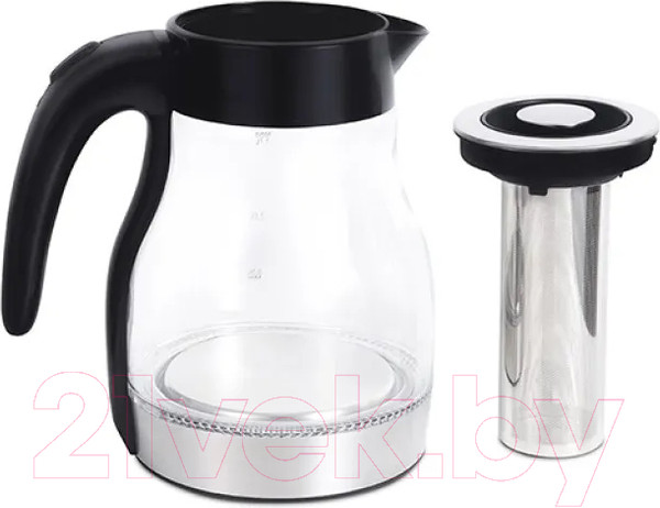 Изображение товара Электрочайник BQ KT2046G (черный/сталь)