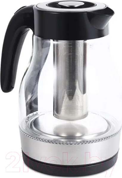 Изображение товара Электрочайник BQ KT2046G (черный/сталь)