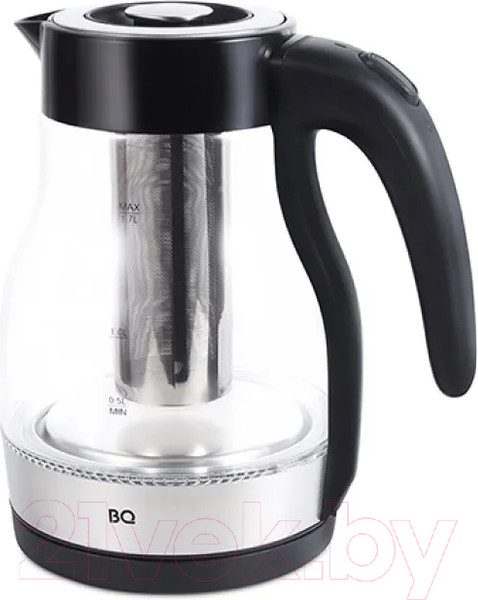 Изображение товара Электрочайник BQ KT2046G (черный/сталь)
