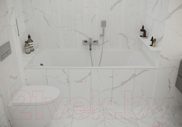 Изображение товара Декоративная плитка Beryoza Ceramica Statuario White Decor (600x300)