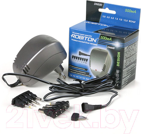 Изображение товара Адаптер питания сетевой Robiton DN500 BL1