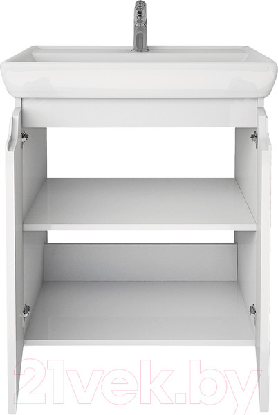 Изображение товара Тумба под умывальник Dreja Q Plus (D) / 99.1004 (белый глянец)