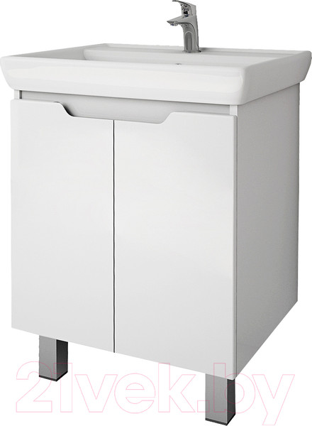 Изображение товара Тумба под умывальник Dreja Q Plus (D) / 99.1004 (белый глянец)