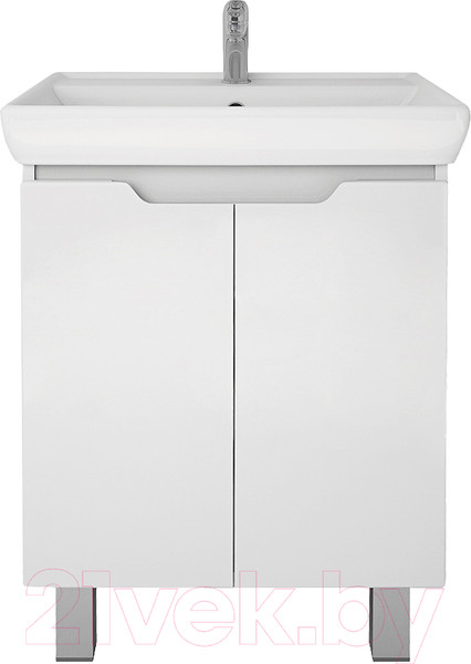 Изображение товара Тумба под умывальник Dreja Q Plus (D) / 99.1004 (белый глянец)