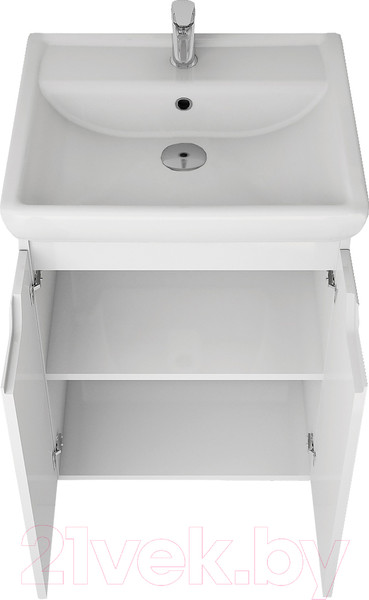 Изображение товара Тумба под умывальник Dreja Q Plus (D) / 99.1008 (белый глянец)
